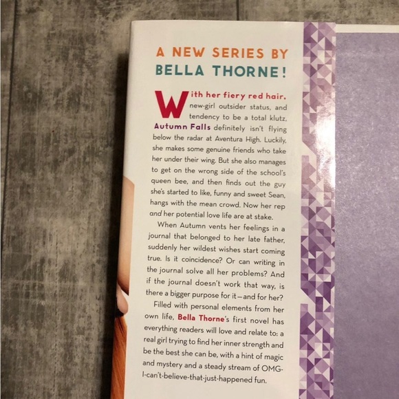 "Autumn Falls" YA Hardcover Book - Book 1 - by Disney actress Bella Thorne - Picture 2 of 11